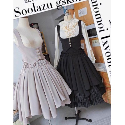 Sentaro Madeleines Vest and Skirt(6 Colours/Full Payment Without Shipping)